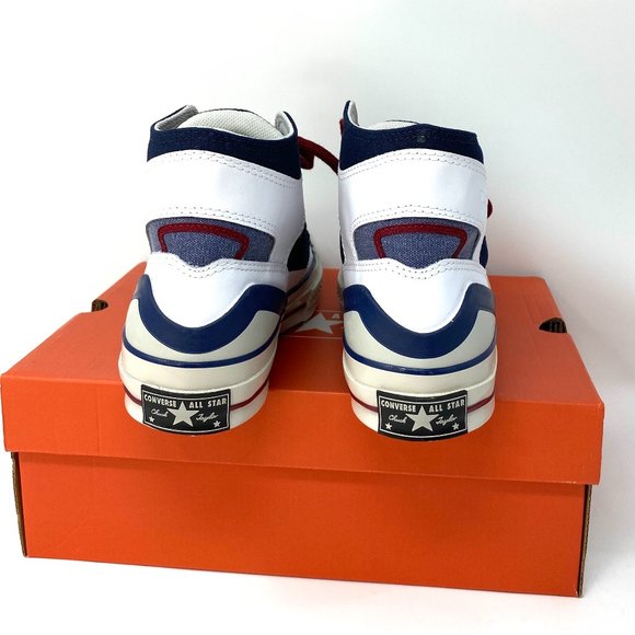 Converse CHUCK 70 E260 High Canvas White Blue Women's Size Sneakers 168631C - Picture 6 of 7
